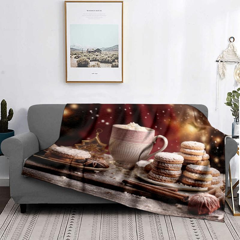 Wohndekoration Plüsch Überwurf Sofadecke Tagesdecke Bett flauschig weiche Decken Dekor Plaid Modern Halloween Frohe Weihnachten Winter