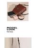 2025 New Genuine Leather Vertical Crossbody Bag for Women - Versatile, Multi-Layer, Fashionable, High-End Phone Bag