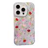 List Red Tulip Mobile Phone Case Suitable for Apple 16 Girly 17 Pro Large Hole Feather Yarn Anti-drop Cover
