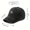 Outdoor Versatile Hip-Hop Dad Trucker Hat, Retro Soft Top Baseball Cap with Curved Brim for Men and Women