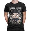 Charlie Chaplin Ikona Kinematografii Klasycznej Klasyczny Graficzny T-shirt 100% Bawełna Koszulki Dla Mężczyzn