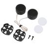 2 Pcs Car Tweeters 97dB 500W Dome Interior Stereo Audio Loudspeaker with Base for Sound System