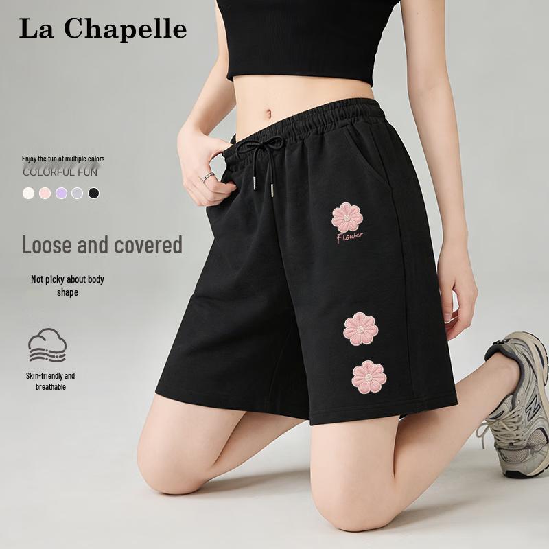 

La Chapelle Women s Printed High-Waist Cotton Shorts 3XL