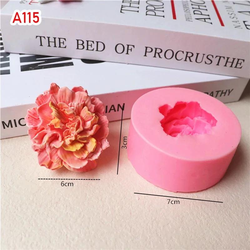 3D Rose Flower Moulds DIY Fondant Chocolate Cake Mold Plaster Work Clay Resin Soap Silicone Mold Cake Decoration Baking Tools