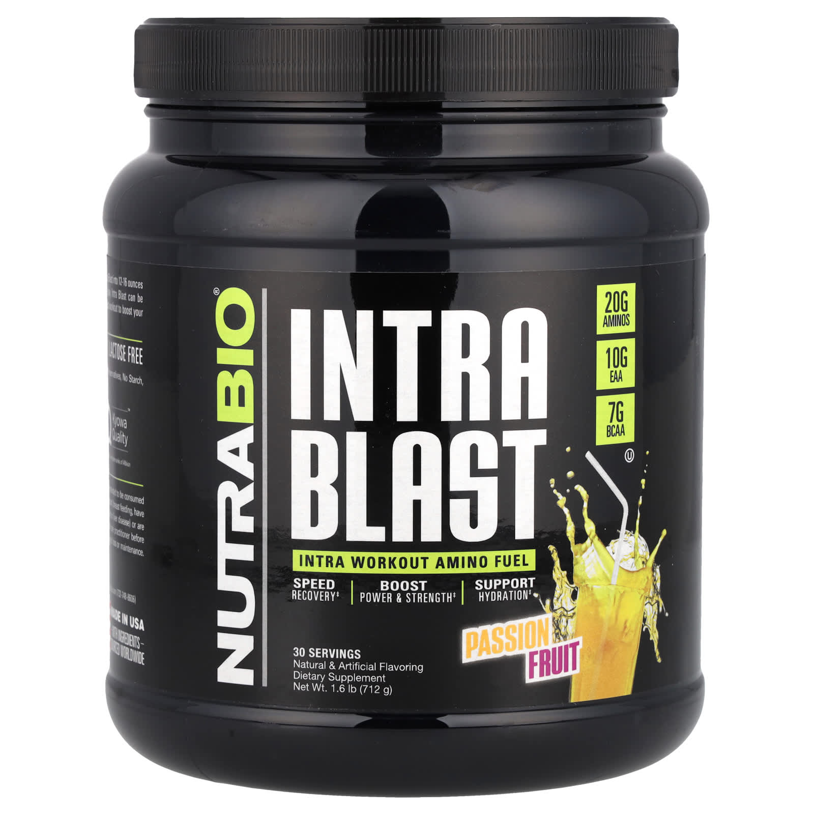 

Intra Blast, Intra Workout Amino Fuel, Passion Fruit, 712G (1.6Lb)