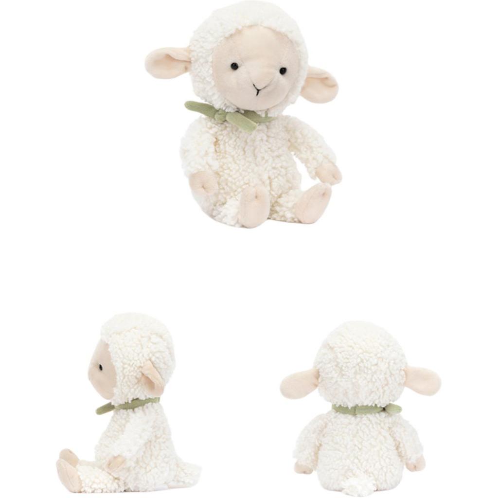 JELLYCAT Farm Animal Series Fluffy Lamb Companion and Comfort Doll Plush Doll 23cm Height
