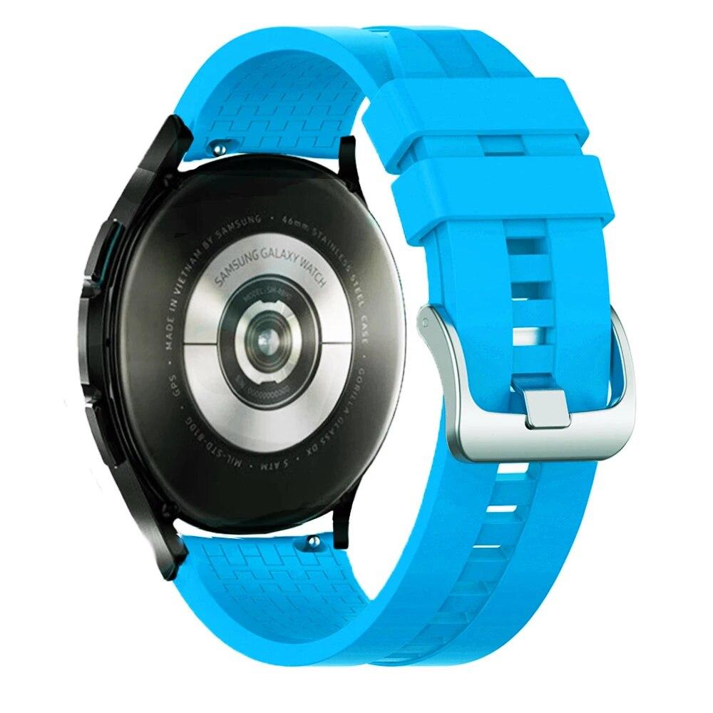 20 mm 22 mm klokkerem for Samsung Galaxy watch 5/pro/4/classic/Active 2 Silicone Sport armbånd huawei watch gt 3-pro-2-2e strap