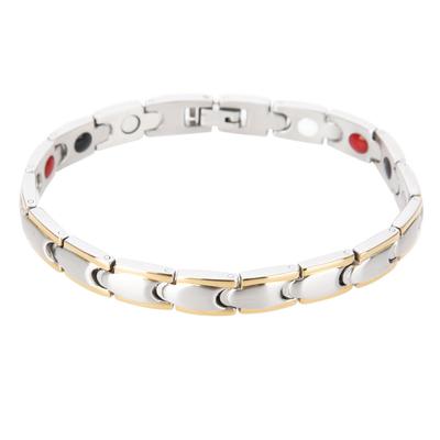 Titanium Steel Magnetic Therapy Bracelet Health Care Gift Adjustable Gold Silver Male Bracelet