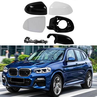 Kompatibilní kryt zpětného zrcátka a čočka směrového světla pro 2014-2017 BMW X3, X4, X5, X6