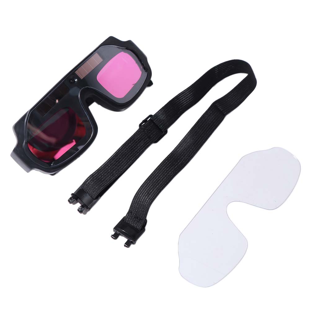 Solar Powered Automatic Dimming Welding Glasses Auto Darkening Anti-glare Welder Glasses with Headband Anti-Scratch