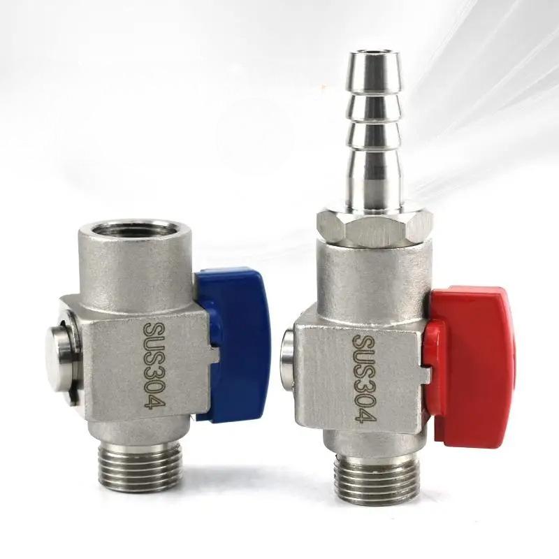 200C 300Bar 1/4" 3/8" 1/2" BSPP Gwint wewnętrzny / BSPT Gwint zewnętrzny Stal nierdzewna 304 Zawór kulowy Zamykający Zawór kulowy Wysokociśnieniowy