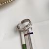 Copper Micro-Inlaid Zirconia Open Ring - Personalized Design for Women, Cool and Creative High-End Fashion Style.