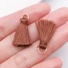 Multicolor Silk Thread Tassel Fan Pendant for DIY Clothing Accessories