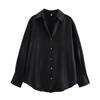TAOP&ZA Spring Women's Elegant Silk Satin Shirt 2074580