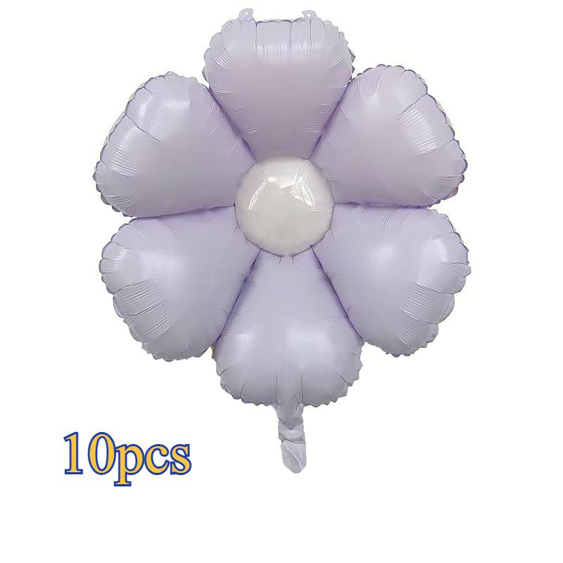 10pcs Flower Balloons Pink Rose Red Purple Flower Balloon Birthday Party Wedding Decorations