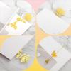 1 Set Golden Metal Bookmark With Gift Box Golden Rose Bookmarks Stationery   Lovers