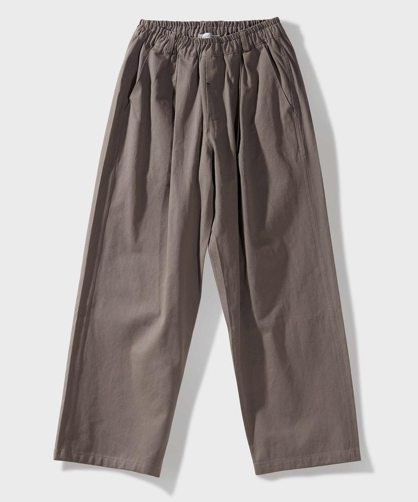 FFEFF STUDIO Bio Cotton Long Elastic Waist Pants (Cement)