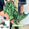 3D Printed Charizard Statue, Colorful Figurines Statue, Flexible 3D Printed Animal, Gifts, 27.5Cm/10.83In, 17Cm/6.69In
