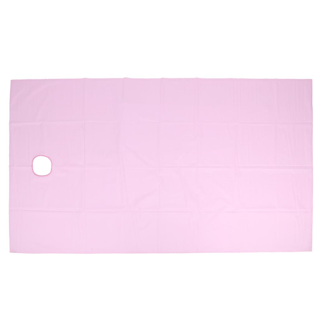 Andningsbart Vattentätt Lakan Polyesterfiber Massageöverkast för Skönhetssalong 200x115cmRosa