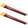 XT90 Plug Male Connector with 12AWG 110mm Silicon Wire Accessories for RC   Model Battery(Black red )