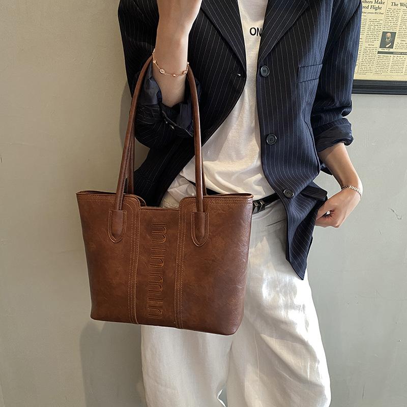 Large-capacity Tote Bag, Women's Fashionable Commuting Single-shoulder Bag, Casual Underarm Women's Bag