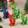 3D Printed Cute Christmas Elk Joint Movable Figurine Office Decor Children's Gift Simulated Statue Ornament