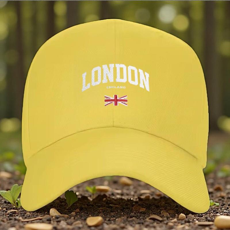 London England Baseball Cap Unisex Adjustable Polyester Outdoor Curved Brim Hat