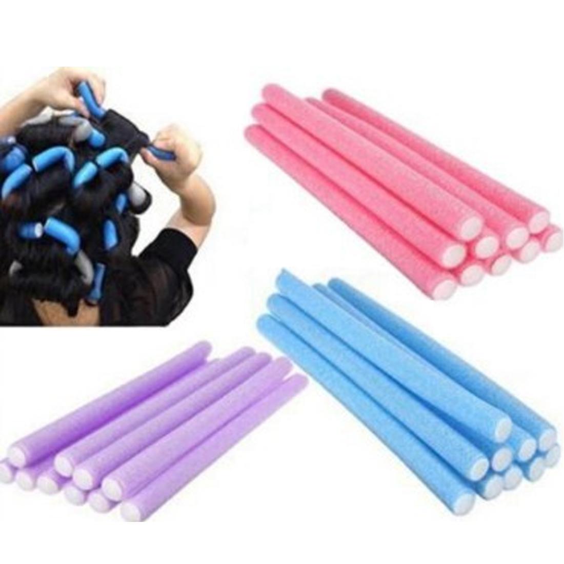 

18 шт. Щипцы для завивки в форме улитки, пластиковые щипцы для завивки волос, инструменты для парикмахерских, не повреждают волосы 5*Foam curling iron