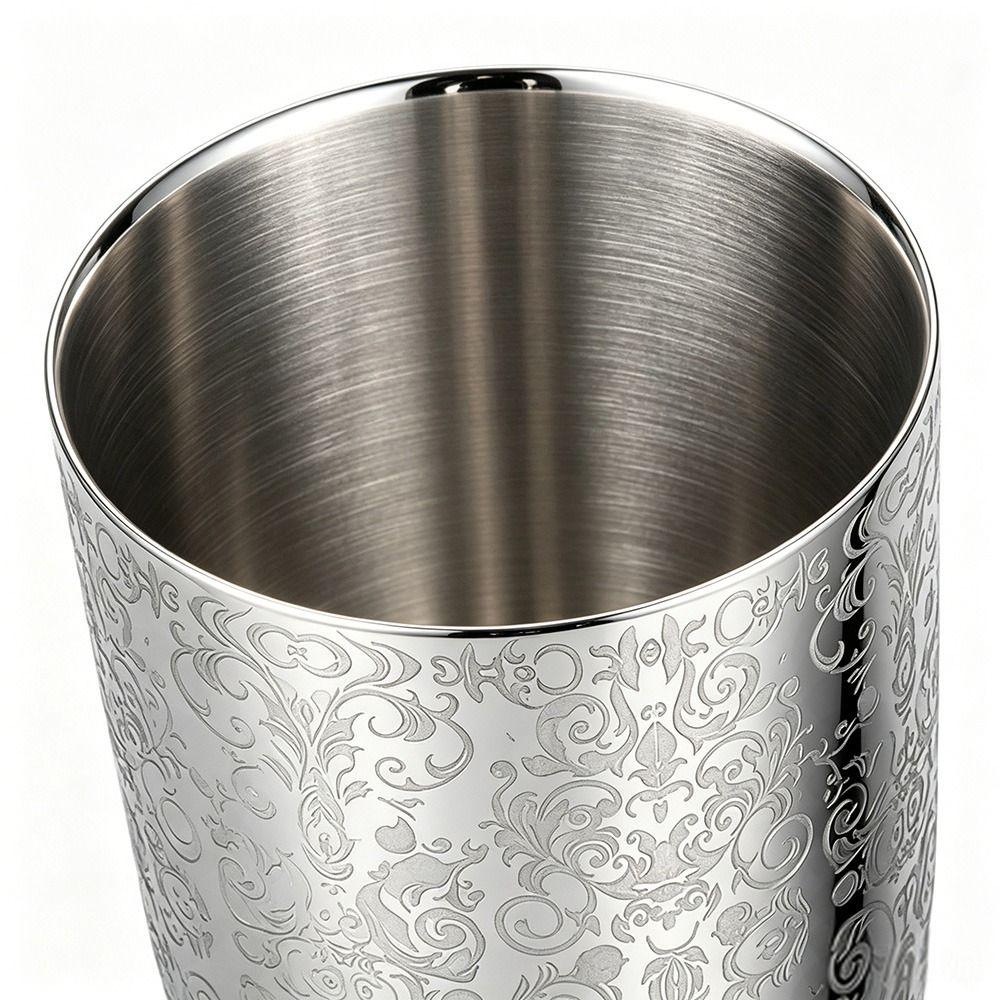 2 Piece Set Etched Pattern Boston Shaker Metal Cocktail Shaker Set Cocktail Making