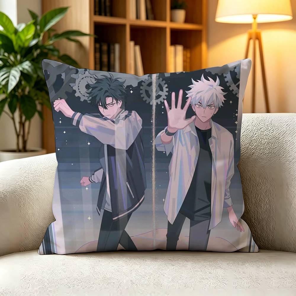 LLink Click Cheng Xiaoshi Lu Guang Anime  Pillow Case Square DoubleSided Sofa Cushion Cover Bedroom Bedside Pillow