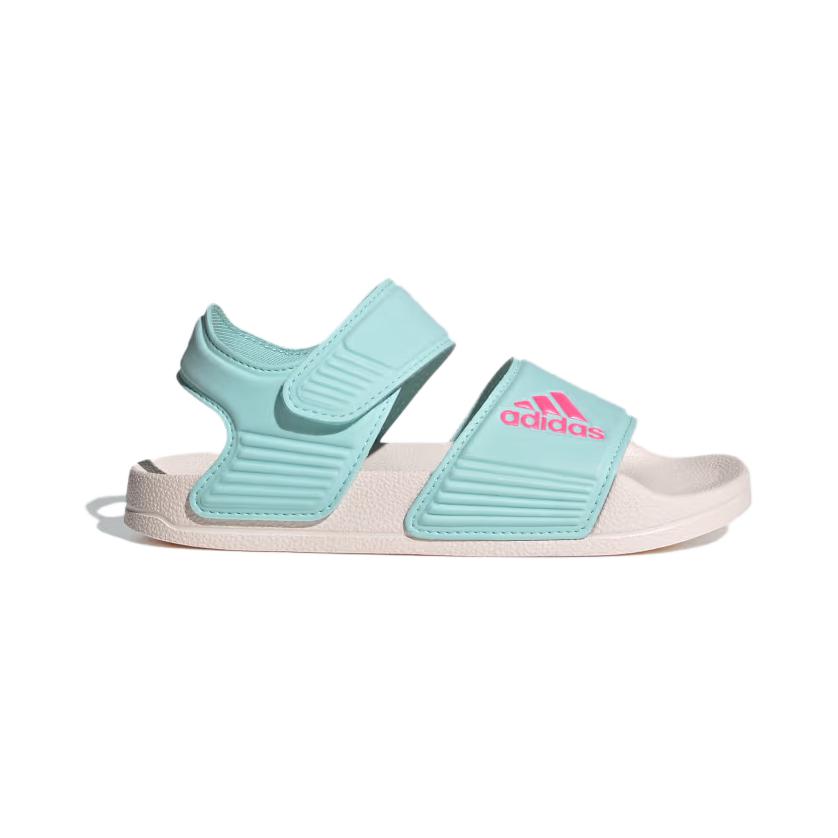 Adidas Adilette Sandals Non-Slip Durable Kids Sandals Kids Sandals White Blue ID3379