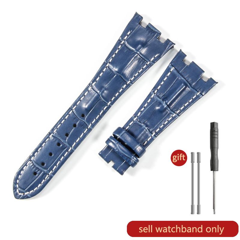 Cinturino Orologio in Pelle di Mucca Primo Strato per AP Aibi 15703 26471 26474 Serie Royal Oak Offshore 28mm Accessori Orologio per Uomo CinturinoMN
