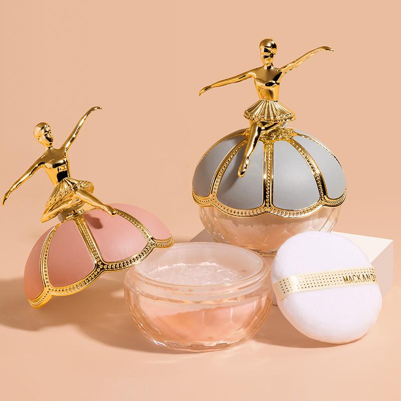 Ballerina Creative Loose Powder Transfer-resistant Long Lasting Matte Invisible Pores Natural Whitening Makeup Gift