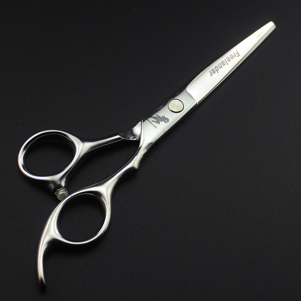 6.0-Inch Shenxinzhe Black Barber Hairdressing Scissors - Straight & Thinning Shears