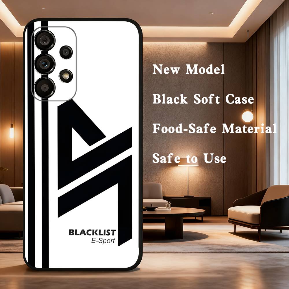 

B-Blacklist Phone Case Soft black protective case for Samsung Galaxy A32, A10, A71, A11, A12, A13, A31, Note 10, 9, 8, etc. Samsung J2 prime