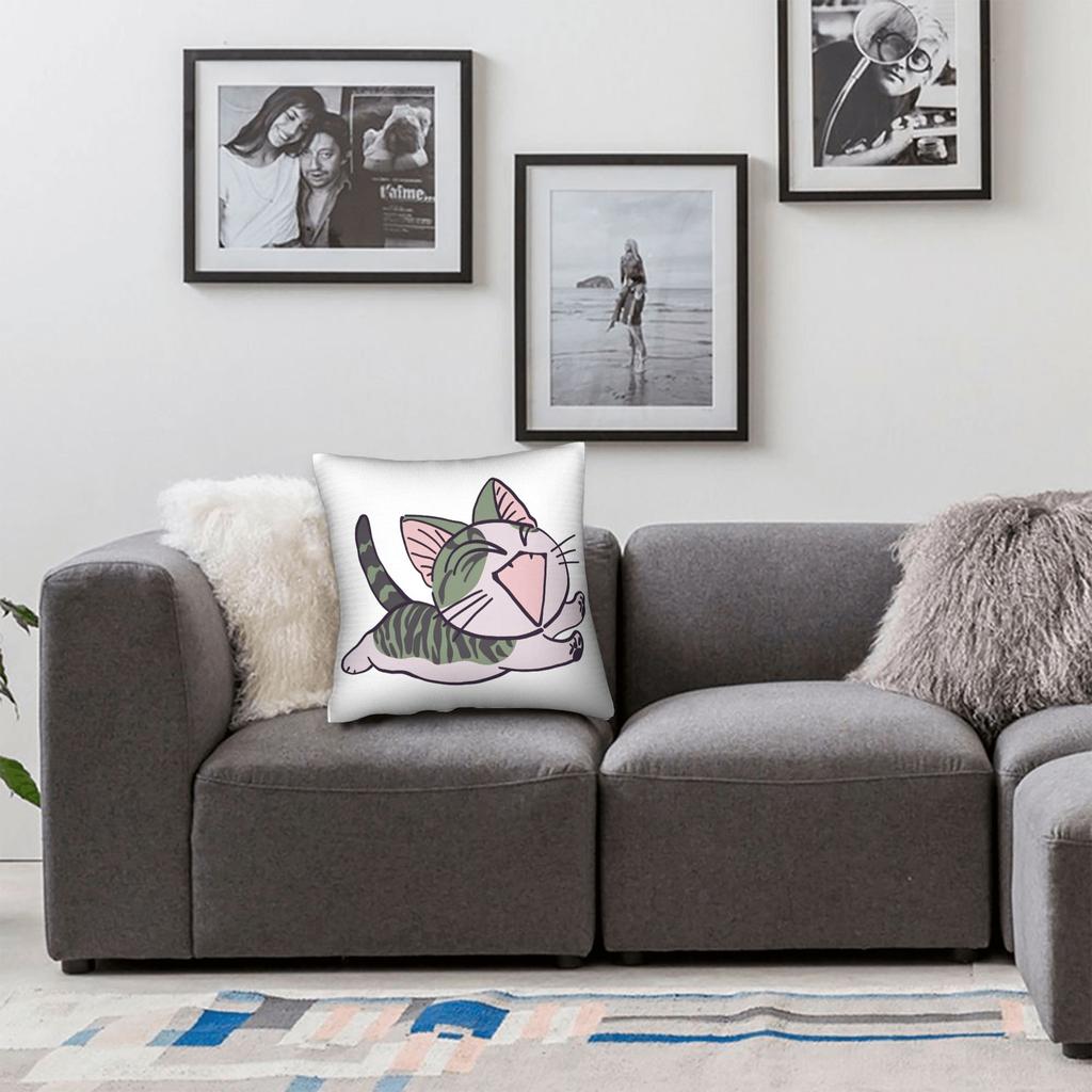 C-Chis S-Sweet H-Home Cat Pillow Cover Custom Cushion Cover Fashion Pillow Case For Chair Sofa Home Decor