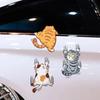 Temu Funny Personality Cat Car Body Scratch Sticker - Cartoon Pet Decal for Cars & Motorcycles