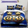 FC. Set Copripiumino con Fantasia Stampata Internazionale Milano – include 1 copripiumino e 2 federe coordinate Decorazione per la camera da letto Regali di Natale