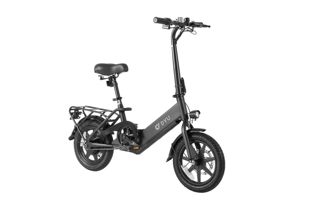 Bicicletă Electrică Pliabilă DYU C3-14 36V 7.5Ah - 14 inch, 250W, Viteză Unică, Ultra-Portabilă