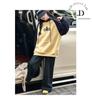 2025 Girls' Casual Hooded Sweatshirt and Pants Set for Middle School Students - Trendy Autumn Style