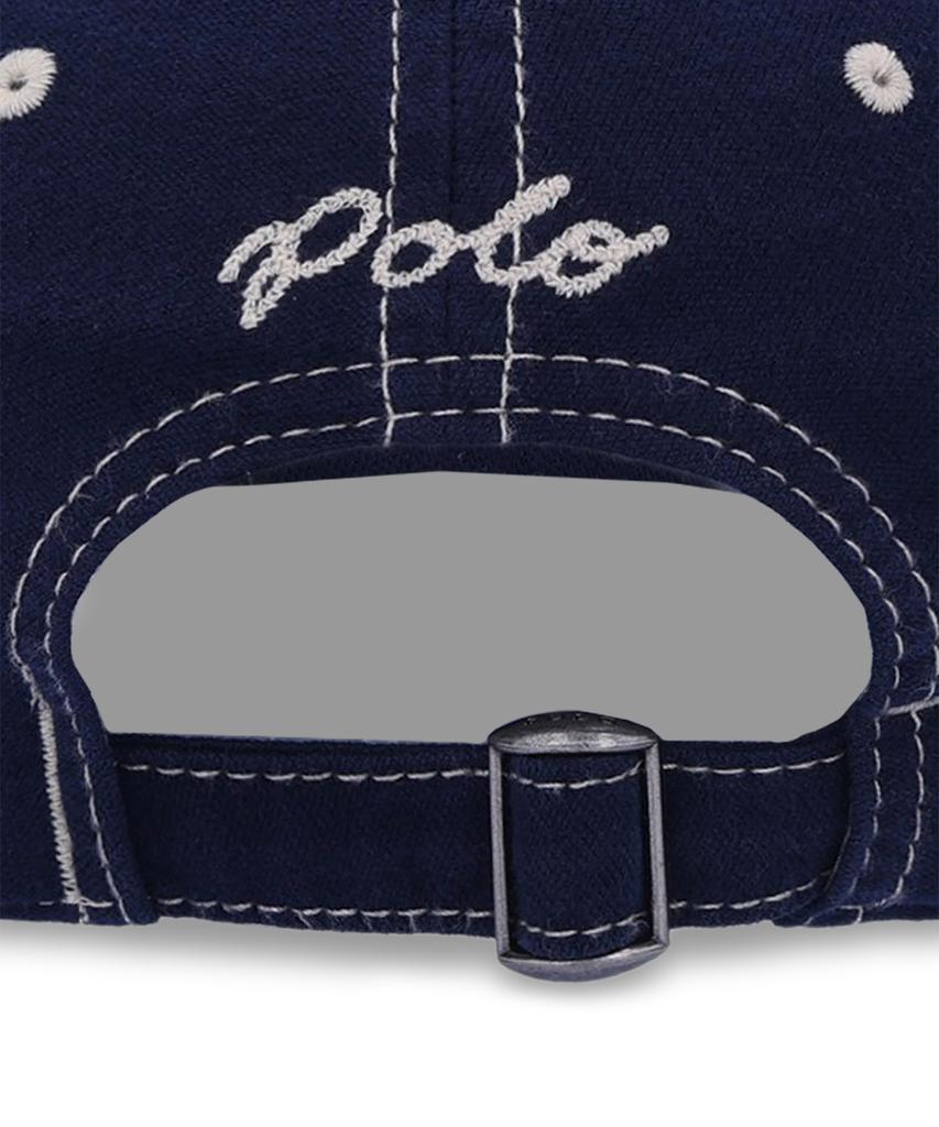 POLO RALPH LAUREN Filz-Patch Wildleder Ballkappe - Marineblau