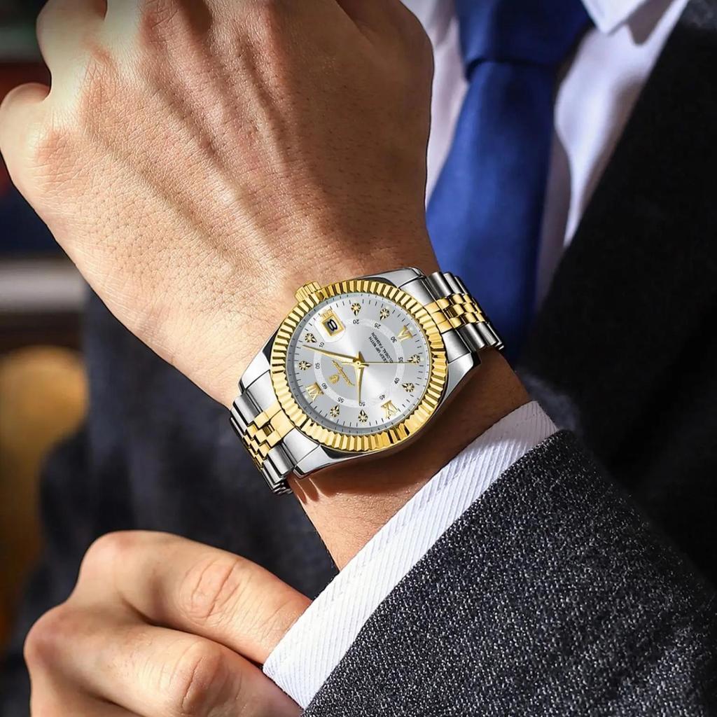 POEDAGAR Luxury Sport Wrist Watch For Man Waterproof Luminous Date Men Quartz Watch Stainless Steel Male Clock