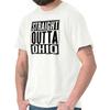 Straight Outta Ohio Funny OH Novelty Vacation Adult Short Sleeve Crewneck Tee
