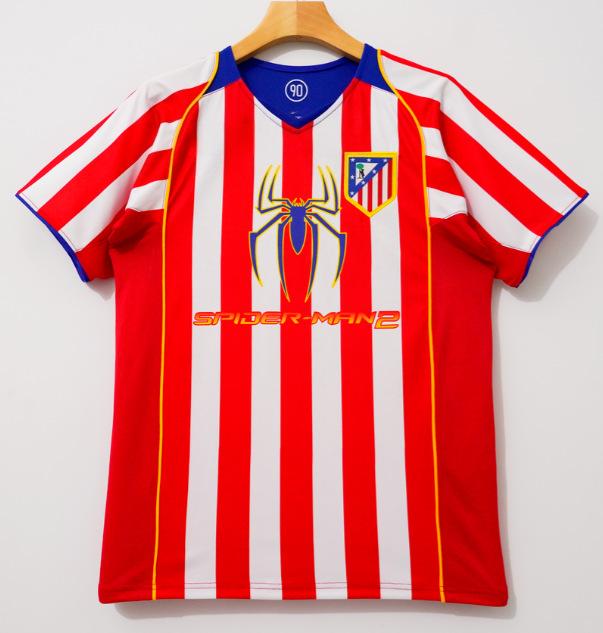 Retro Explosion, Atletico Madrid Short-sleeved Jersey Football Jersey Fan Version Football Jersey