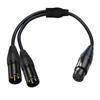 XLR Cable Professional XLR 4Pin To Double 3Pin XLR Splitter Cable For Studio Recording & Live Performances 50Cm