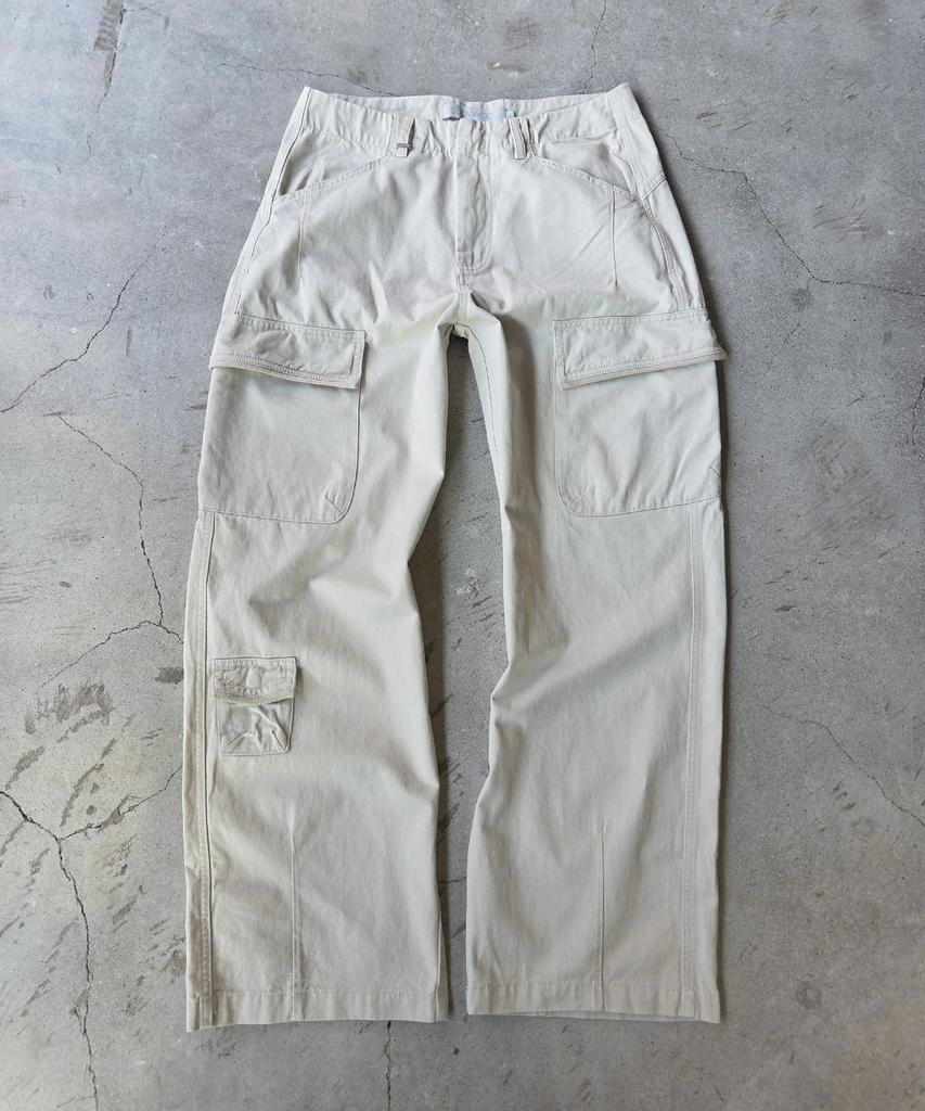 SLOWACID Oblique Pocket Cargo Pants [Ivory]
