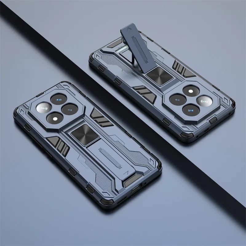 For Xiaomi Redmi Note 14 Pro Plus 5G Case Shockproof Armor Case for Redmi Note 14 Pro 4G 5G Car Magnetic Holder Back Cover