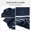 MONTAGUT Men's Old Money Style Contrast Jacquard Short Sleeve Knit Sweater