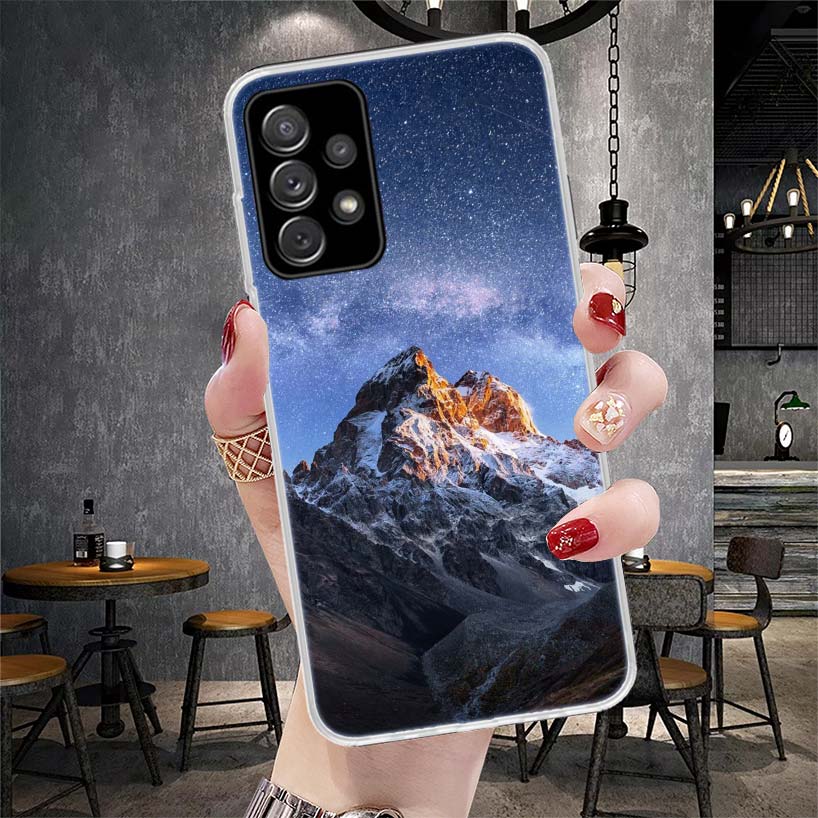 Mountain Peak Forest Soft Phone Case For Samsung Galaxy A13 A14 A15 A16 A17 A53 A54 A55 A56 A57 A33 A34 A35 A36 A37 A23 A24 A25