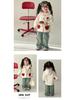 Girls' Ruffle-Trim Hooded Windbreaker - Strawberry Spring/Autumn Jacket